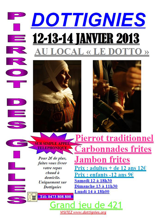 Pierrot des Gilles de la Main - Affiche