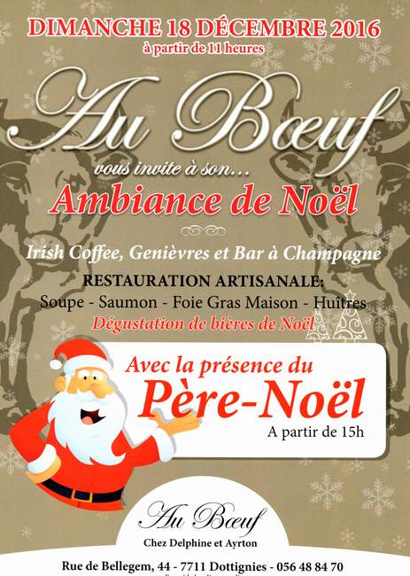 Ambiance de Noël au Boeuf - 2016 - Affiche