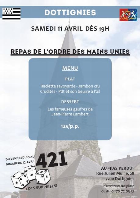 Raclette de l'Ordre des Mains Unies - Affiche