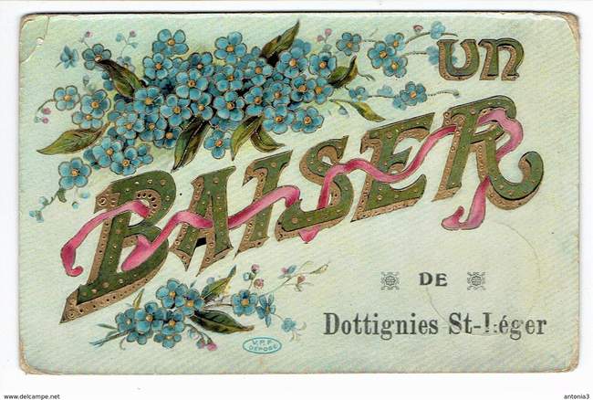 Carte Postale - Un baiser de Dottignies