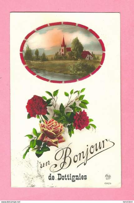 Carte Postale - Un bonjour de Dottignies