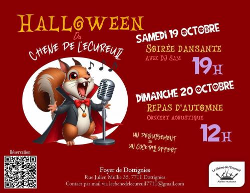 Halloween chene ecureuil 2024